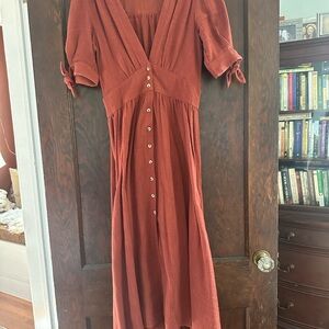 Free People dress with buttons